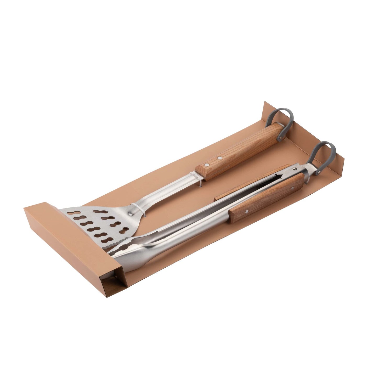 PRIMELINER Premium Pfannenwender & Grillzangen-Set aus Holz