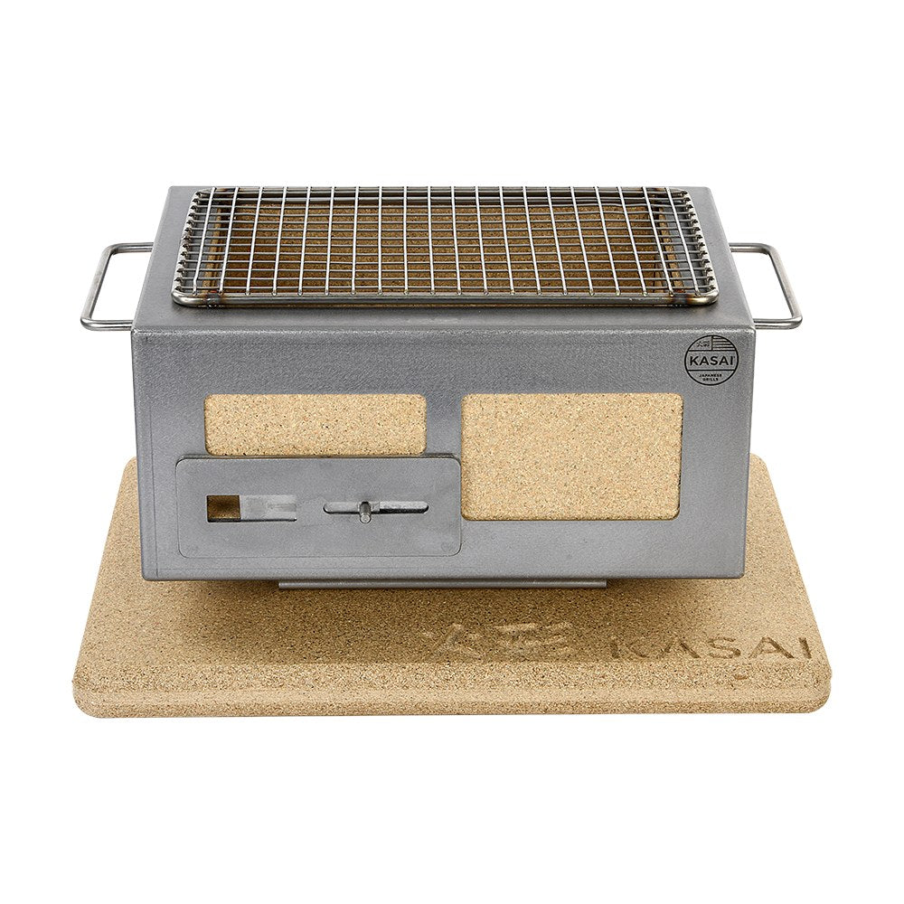 Kasai Nano Pro Konro Grill – Edelstahl (japanischer Holzkohlegrill, 2–3 Personen)