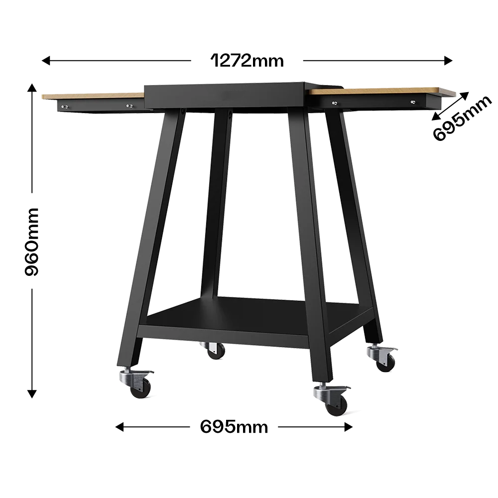 Delivita Untergestell Maße 127,2 x 96 x 69,5 cm