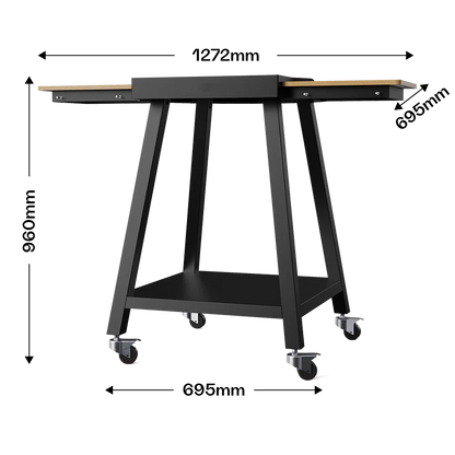 Delivita Untergestell Maße 127,2 x 96 x 69,5 cm