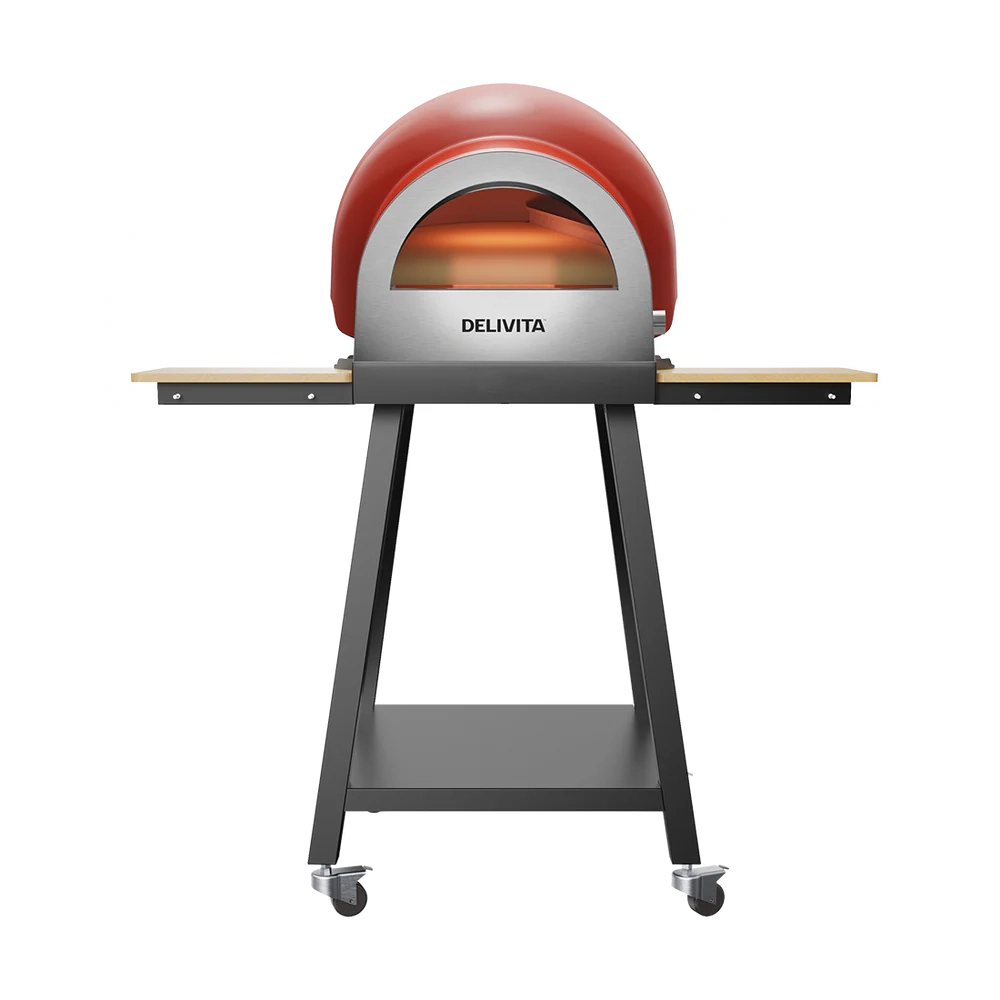 Delivita Untergestell mit Flow Dual-Fuel Pizzaofen