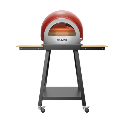 Delivita Untergestell mit Flow Dual-Fuel Pizzaofen