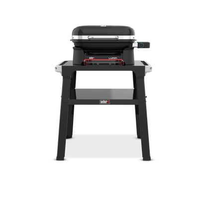 Weber Lumin Compact Outdoor-Elektrogrill mit Stand in Schwarz
