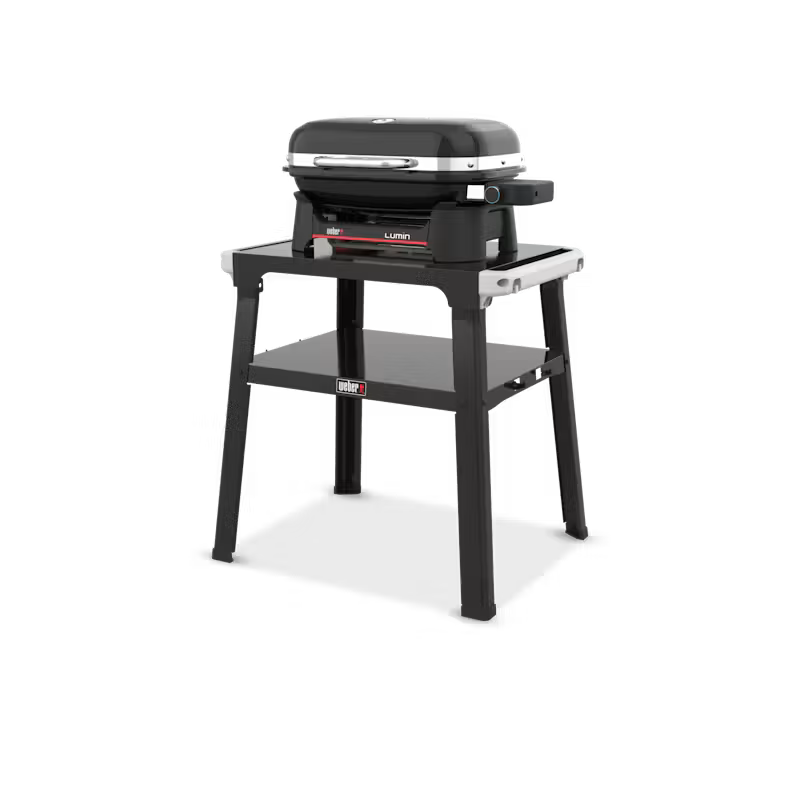 Weber Lumin Compact Outdoor-Elektrogrill mit Stand – Schwarz