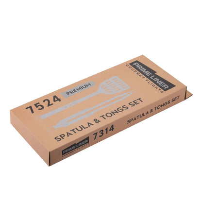 PRIMELINER Premium Pfannenwender & Grillzangen-Set aus Holz