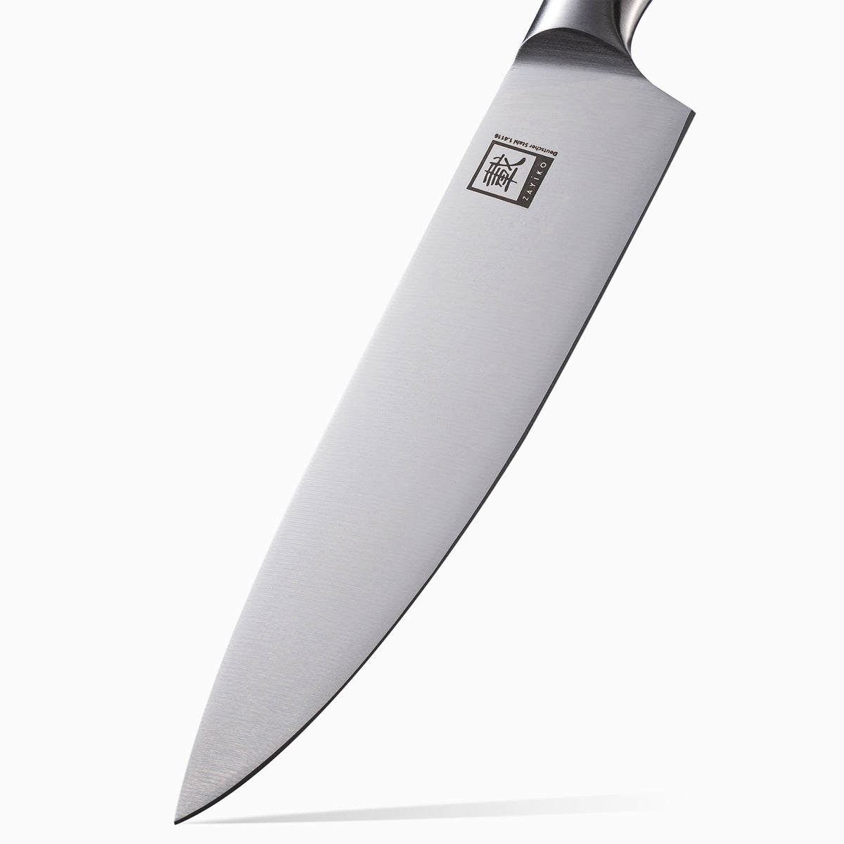 Detailansicht von Griff und Klingenansatz des NAMI Chefmessers