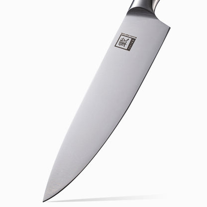 Detailansicht von Griff und Klingenansatz des NAMI Chefmessers