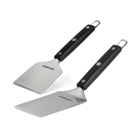 BURNHARD Grillspachtel und Grillschaber Set 2-teilig