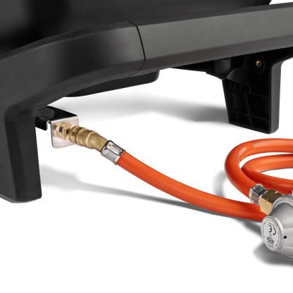 BURNHARD WAYNE Jr. Balkongrill 1-Brenner inkl. Gasflaschen-Adapter