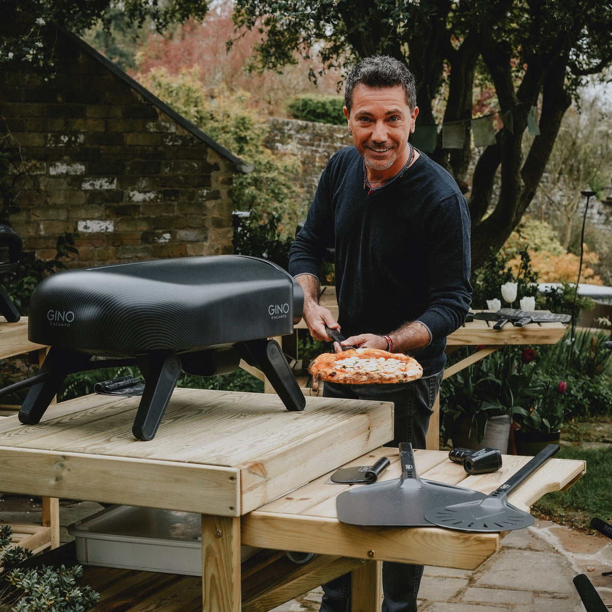 Gino Modena Gaspizzaofen 14 Zoll – Bild 3
