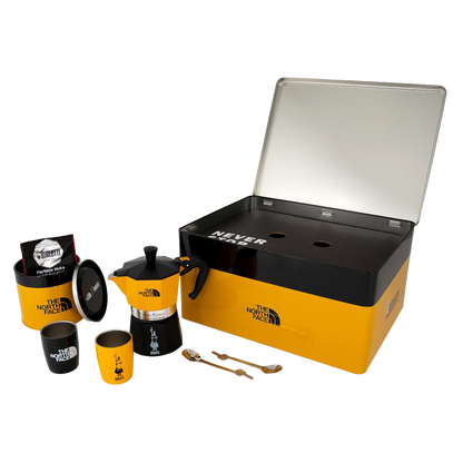 Bialetti x The North Face Kaffee-Set 7-teilig - Espressokocher für Camping & Reisen
