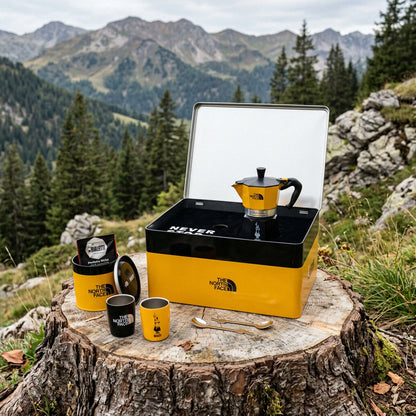 Bialetti x The North Face Kaffee-Set 7-teilig - Espressokocher für Camping & Reisen – Bild 5