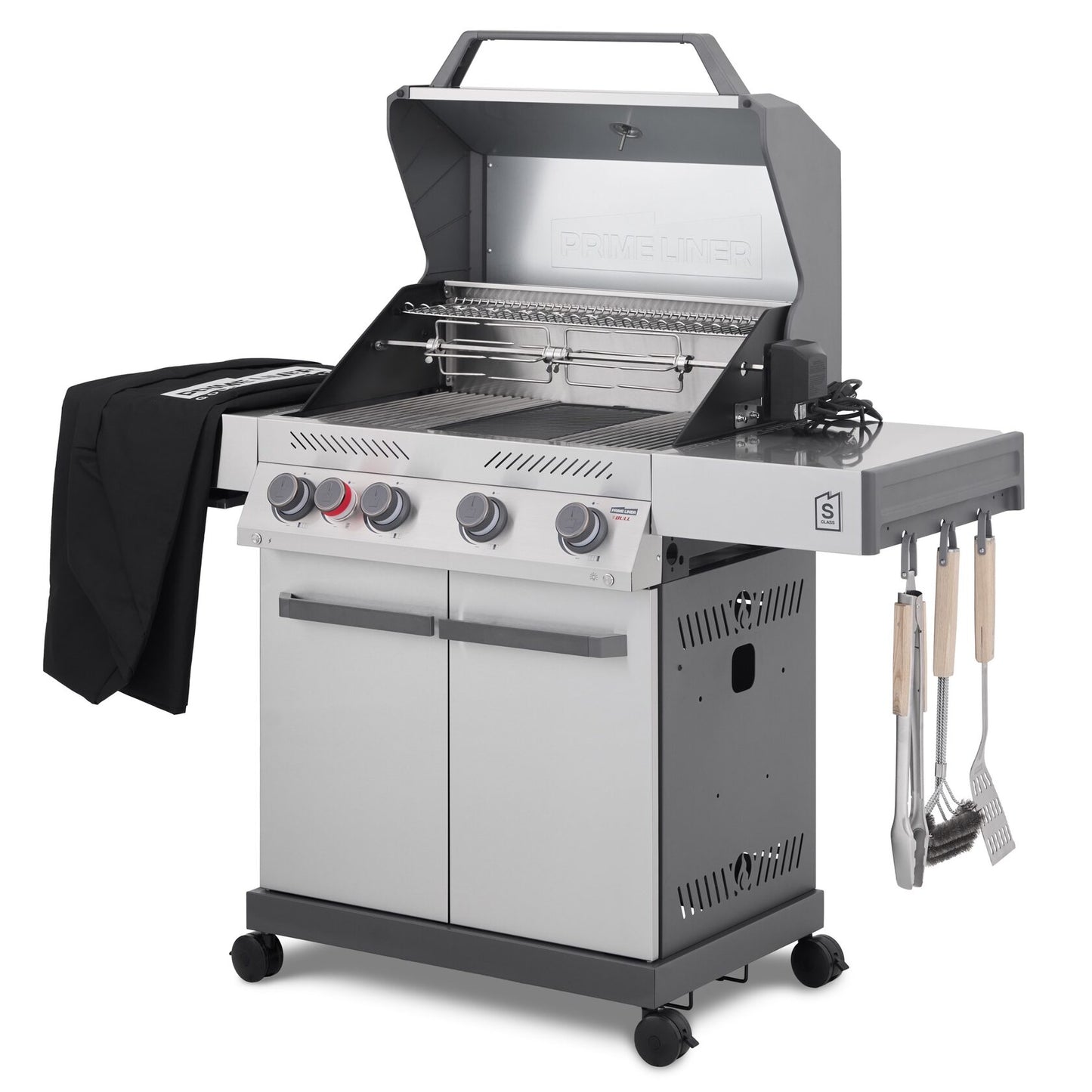 Prime Liner by Bull S4 Gasgrill – 4 Brenner, Edelstahl