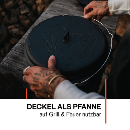 Petromax Feuertopf Essential Line mit aufgelegtem Deckel