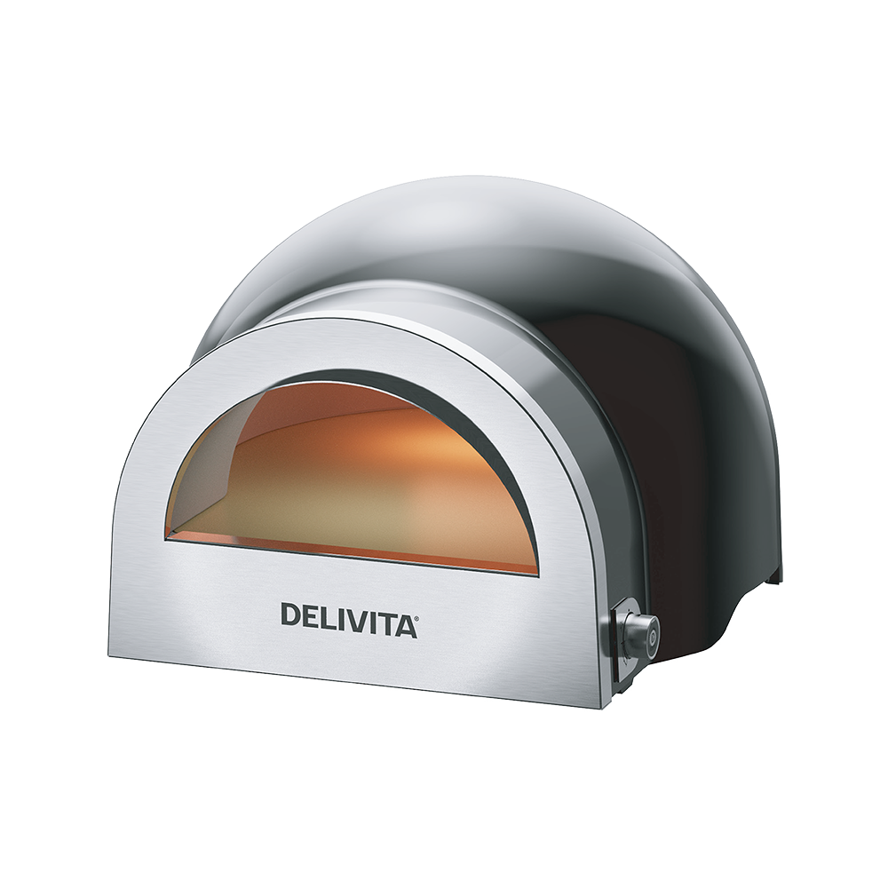 Delivita Flow Dual-Fuel Pizzaofen Very Black