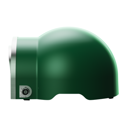 Delivita Flow Dual-Fuel Pizzaofen British Racing Green Schrägansicht