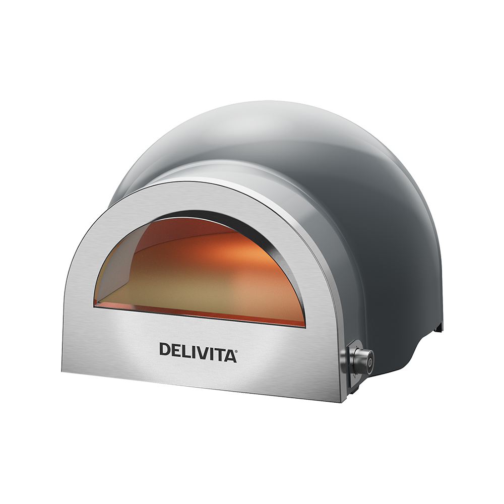 Delivita Flow Dual-Fuel Pizzaofen Hale Grey