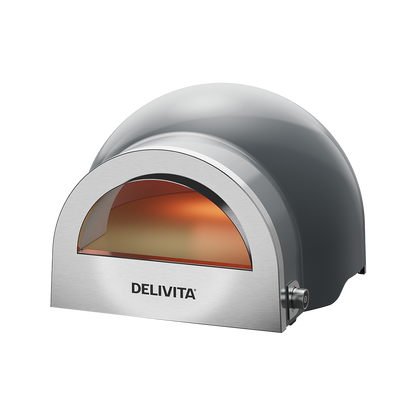 Delivita Flow Dual-Fuel Pizzaofen Hale Grey