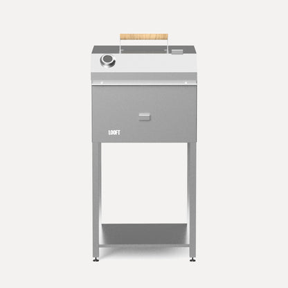 Looft Holzkohlegrill-Modul für Außenküche – Edelstahl 304L