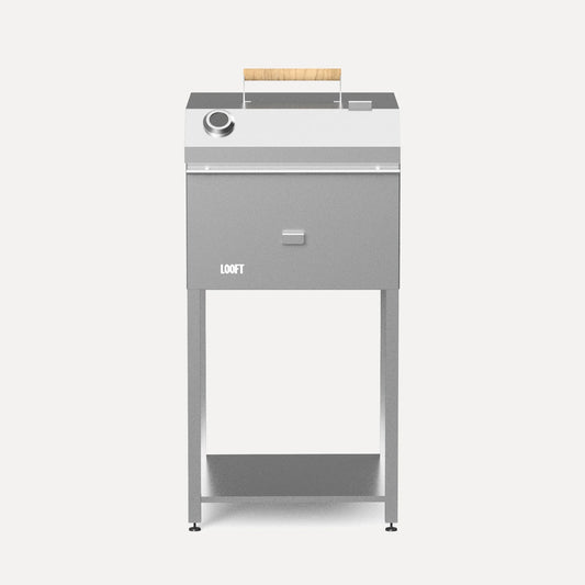 Looft Holzkohlegrill-Modul für Außenküche – Edelstahl 304L