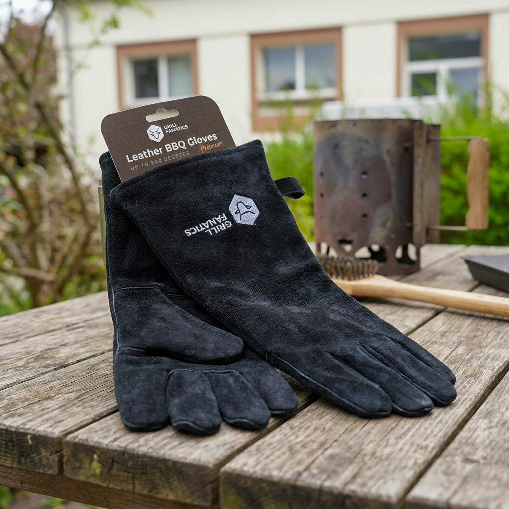 Leder-Grillhandschuhe