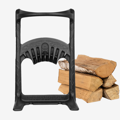 Kindling Cracker King großer Holzspalter aus Gusseisen mit Feuerholz