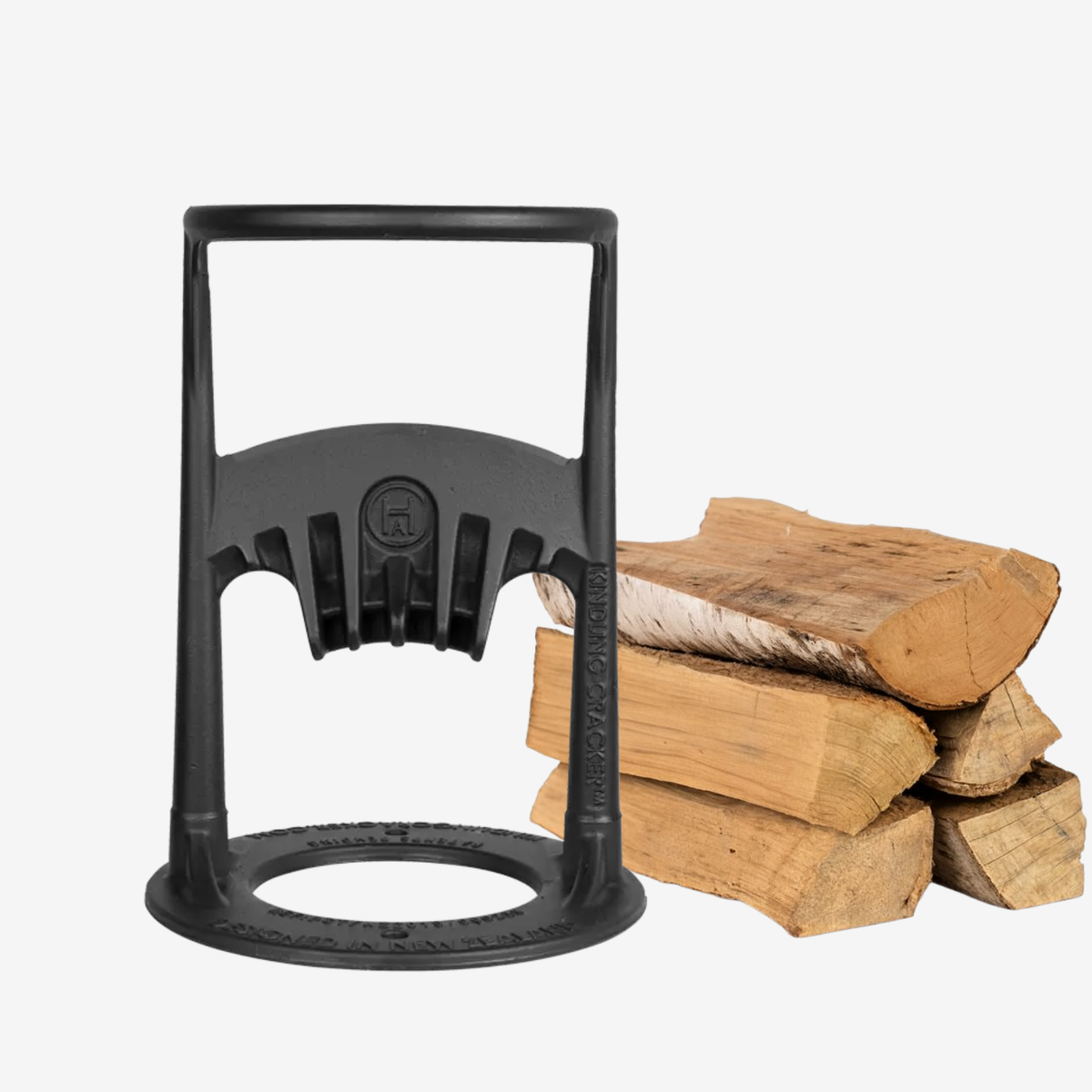 Kindling Cracker Original Holzspalter aus Gusseisen mit Feuerholz