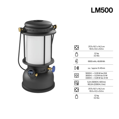 Petromax LM500 LED-Laterne, Detailansicht