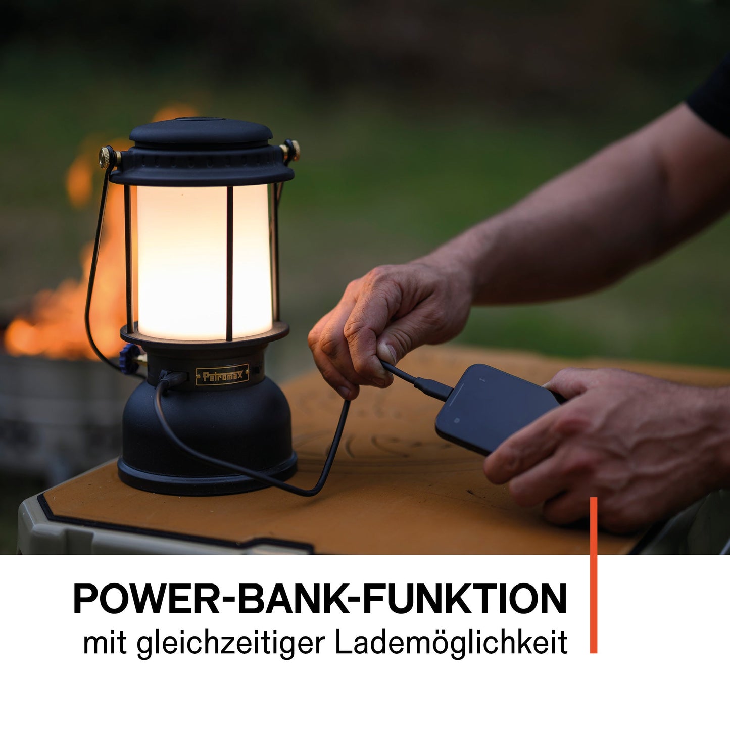 Petromax LM500 LED-Laterne, Seitenansicht