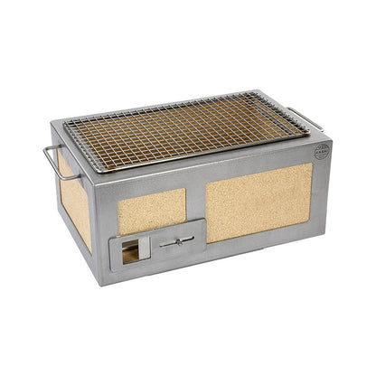 Kasai Little Konro Grill – Edelstahl (japanischer Holzkohlegrill, 2–5 Personen)
