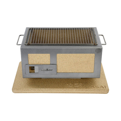Kasai Little Konro Grill – Edelstahl (japanischer Holzkohlegrill, 2–5 Personen)