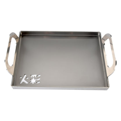 Kasai Konro Plancha Solid – geschlossene Edelstahl-Grillplatte