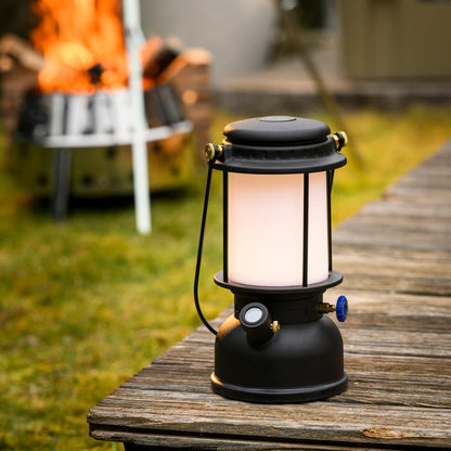 Petromax LM500 LED-Laterne Schwarz aus Aluminiumguss, Produktansicht