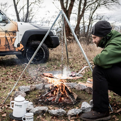 Petromax Dreibein d1, Detailansicht der Konstruktion