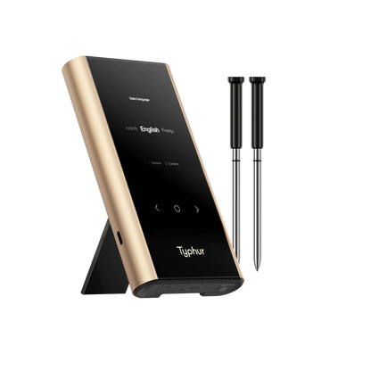 Typhur Sync Gold Dual – kabelloses Grillthermometer mit 2 Sonden &amp; Sub-1G