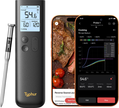 Typhur Sync Gold Lite (Gen2) – kabelloses Grillthermometer mit Sub-1G-Technologie
