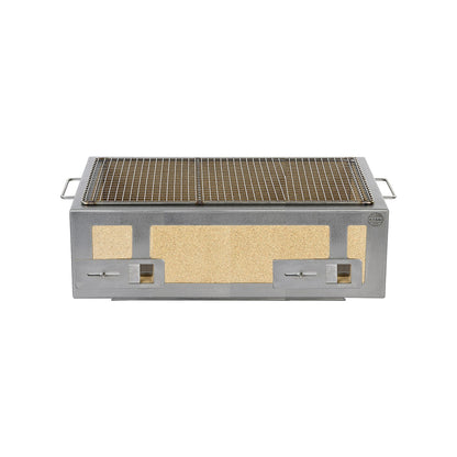 Kasai XL Konro Grill – Edelstahl (japanischer Holzkohlegrill, 10–16 Personen)