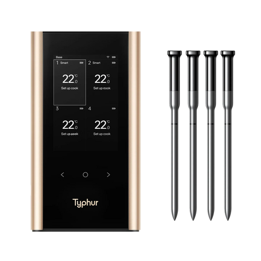 Typhur Sync Gold Quad – kabelloses Grillthermometer mit 4 Sonden