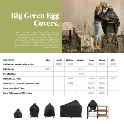 Big Green Egg Abdeckhaube im Nest – XL, L oder Frame M