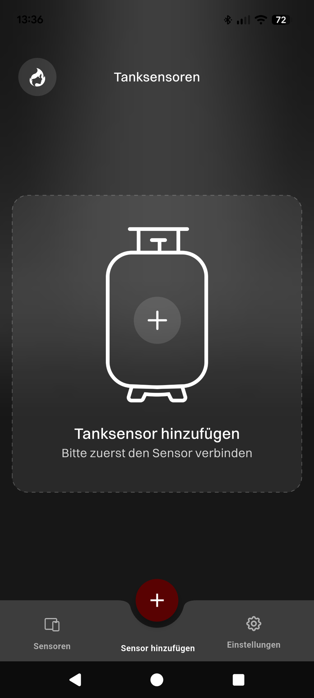 Gasolina App: neuen Sensor per Bluetooth hinzufügen
