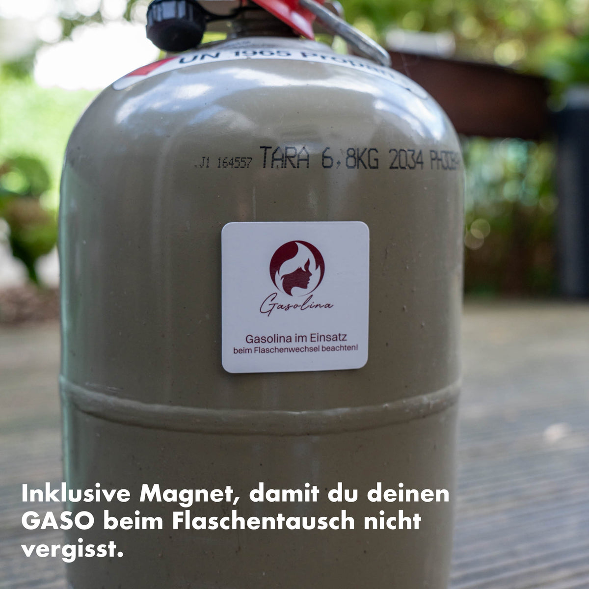 Gasolina Gasflaschen-Füllstandssensor – Füllstand per App messen (Bluetooth, Ultraschall)