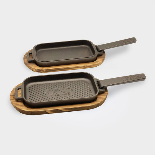 Gino Gusseisen Griddle und Skillet Set – Bild 1