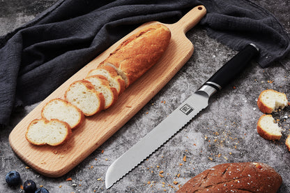 Zayiko NAMI Brotmesser, Klinge aus deutschem Edelstahl 1.4116
