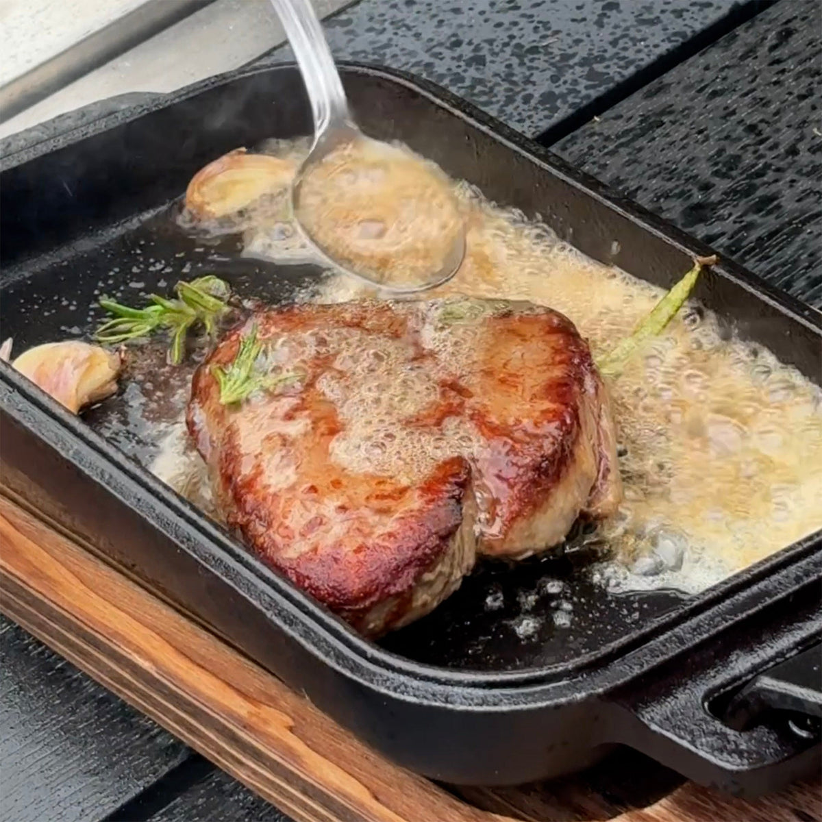Gino Gusseisen Griddle und Skillet Set – Bild 6