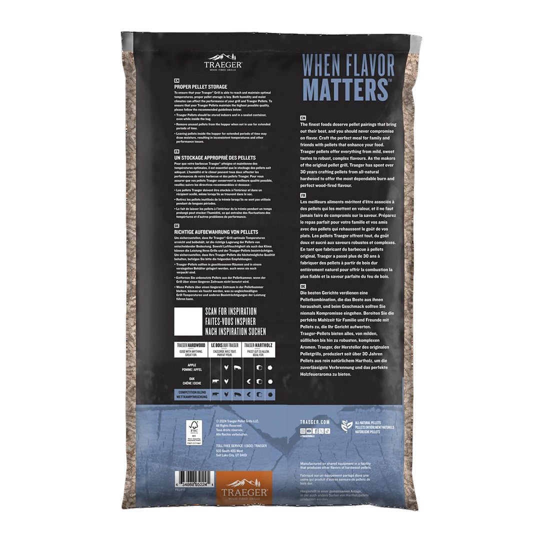 Traeger Competition Blend Holzpellets FSC® – 9 kg