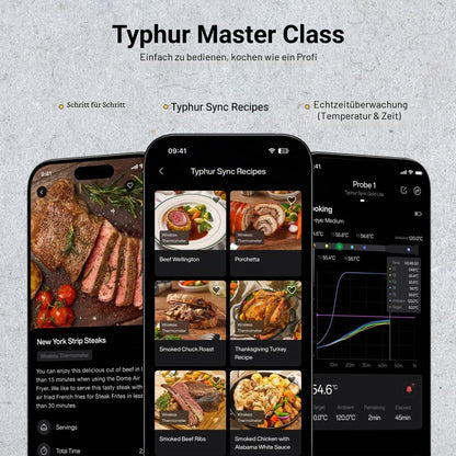 Typhur Sync One – kabelloses Grillthermometer mit Smart Station